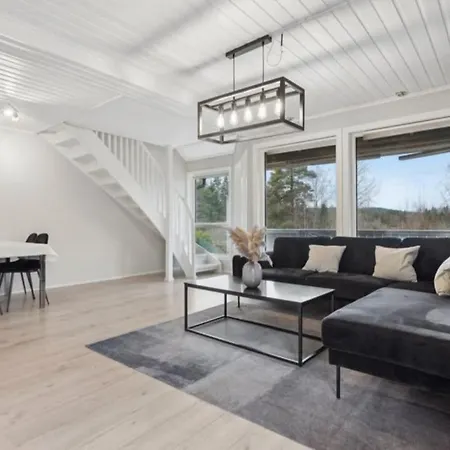 בית נופש Moderntownhouse Near Oslo,fjord,marka,all Day Sun *